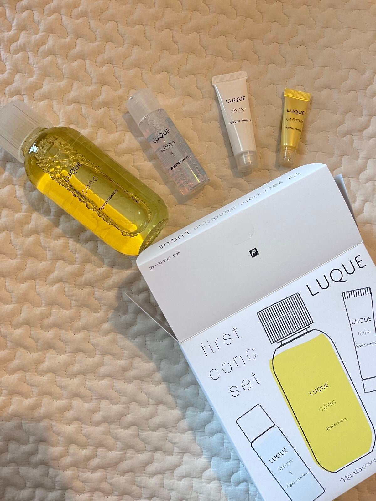 ルクエ LUQUE first conc set/ナリス化粧品/トライアルキットを使ったクチコミ(1枚目)