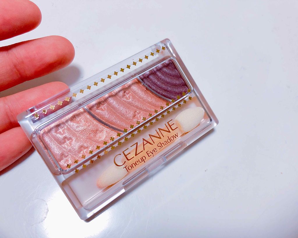 トーンアップアイシャドウ/CEZANNE/アイシャドウパレットを使ったクチコミ（1枚目）