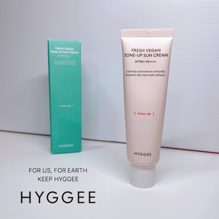 フレッシュヴィーガントーンアップサンクリーム/HYGGEE/日焼け止めクリームを使ったクチコミ(6枚目)