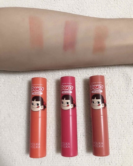 スイートペコエディション ウォータードロップ ティント バーム/HOLIKA HOLIKA/口紅を使ったクチコミ(3枚目)