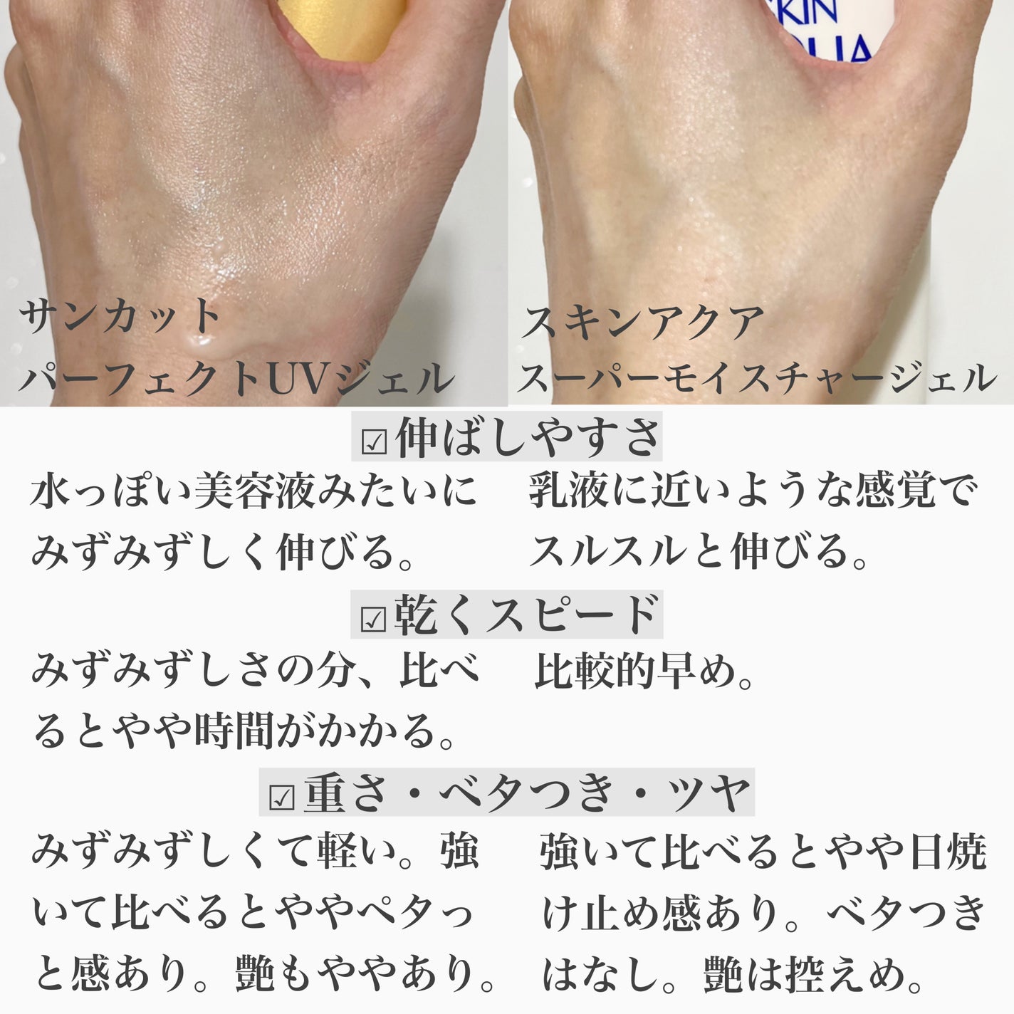 スキンアクア スーパーモイスチャージェル/スキンアクア/日焼け止めジェルを使ったクチコミ(5枚目)