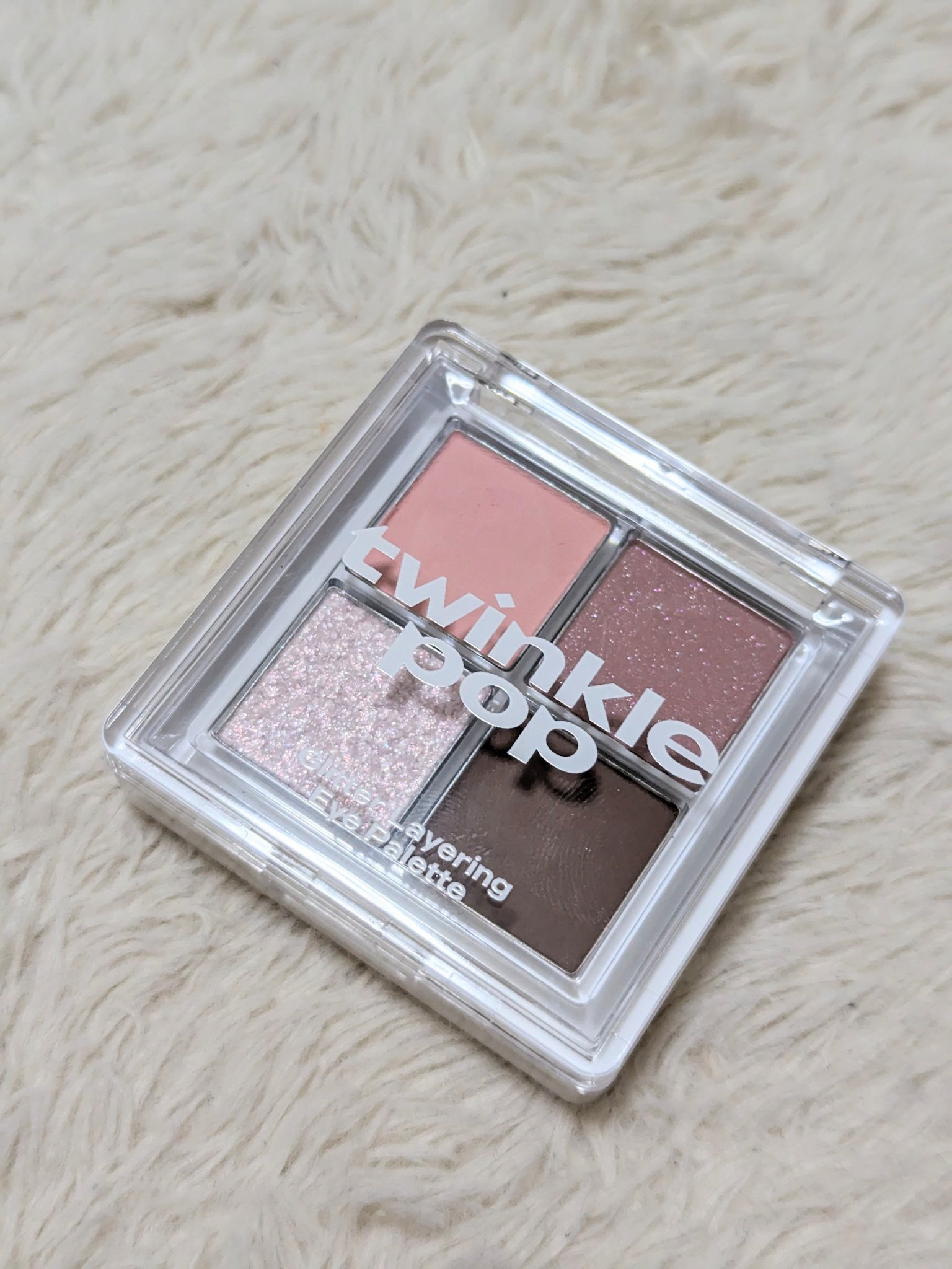 グリッターレイヤリングアイシャドウパレット 02 PINK LAYER/TWINKLE POP/アイシャドウパレットを使ったクチコミ（3枚目）