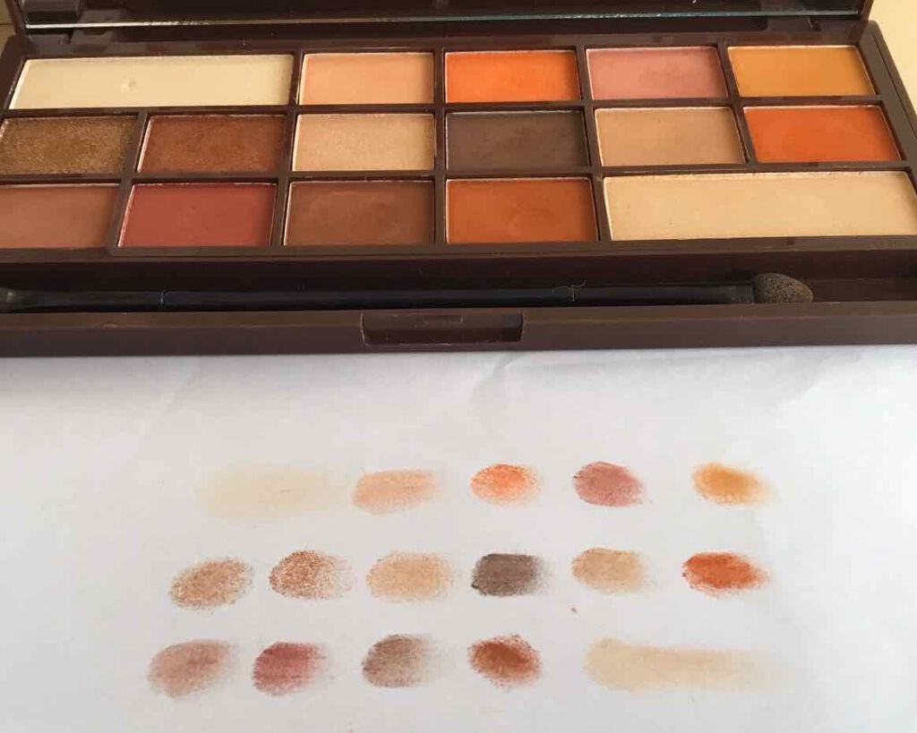 アイラブチョコレート/MAKEUP REVOLUTION/アイシャドウパレットを使ったクチコミ(2枚目)