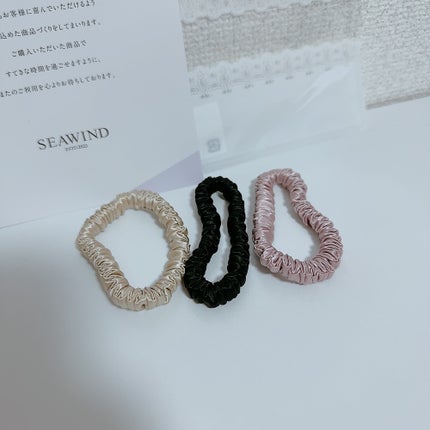 シルクヘアゴム/SEAWIND/ヘアアクセサリーを使ったクチコミ(3枚目)