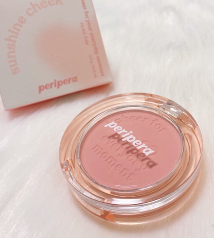 ピュア ブラッシュド サンシャイン チーク/PERIPERA/パウダーチークを使ったクチコミ(1枚目)