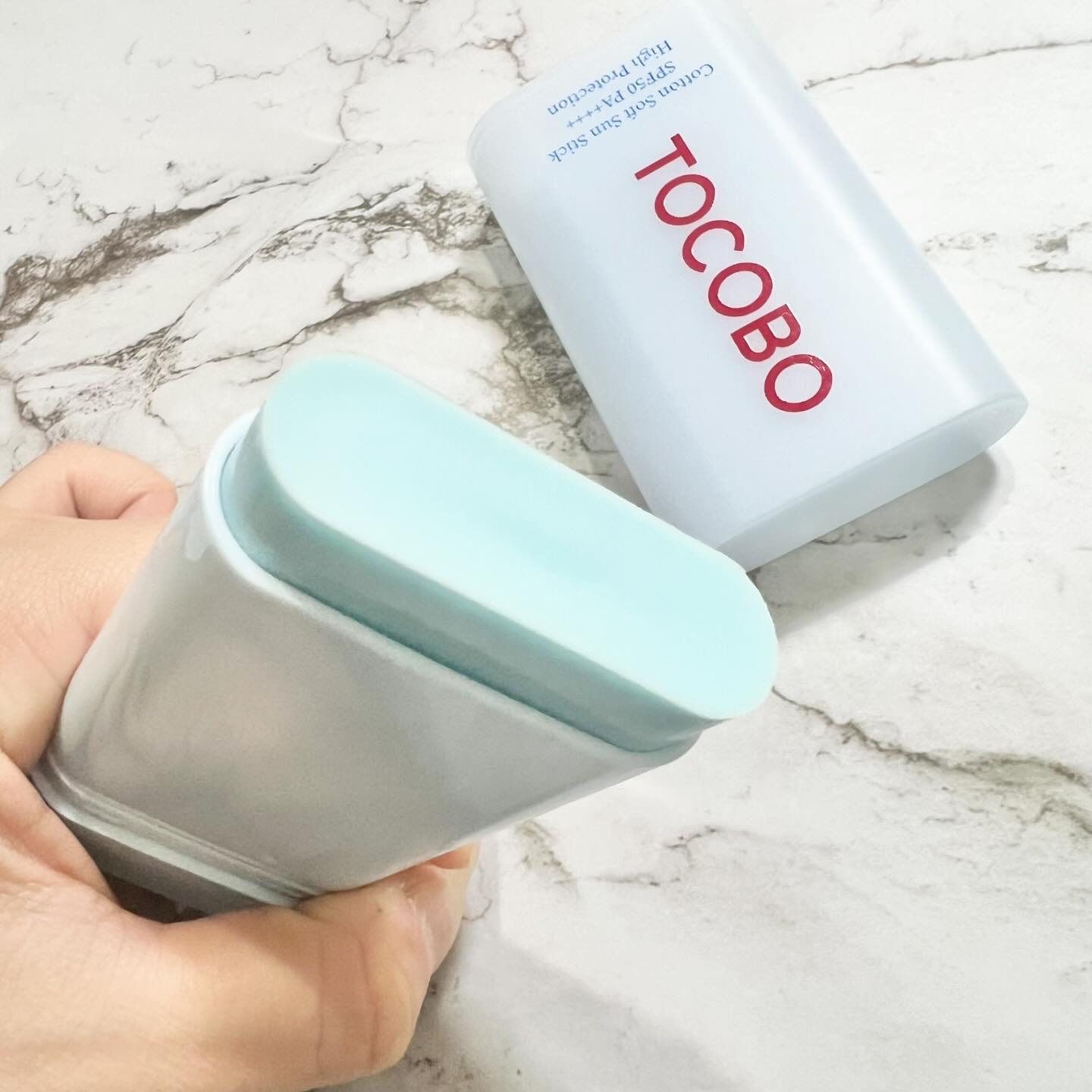 コットンソフトサンスティック/TOCOBO/日焼け止めスティックを使ったクチコミ（2枚目）