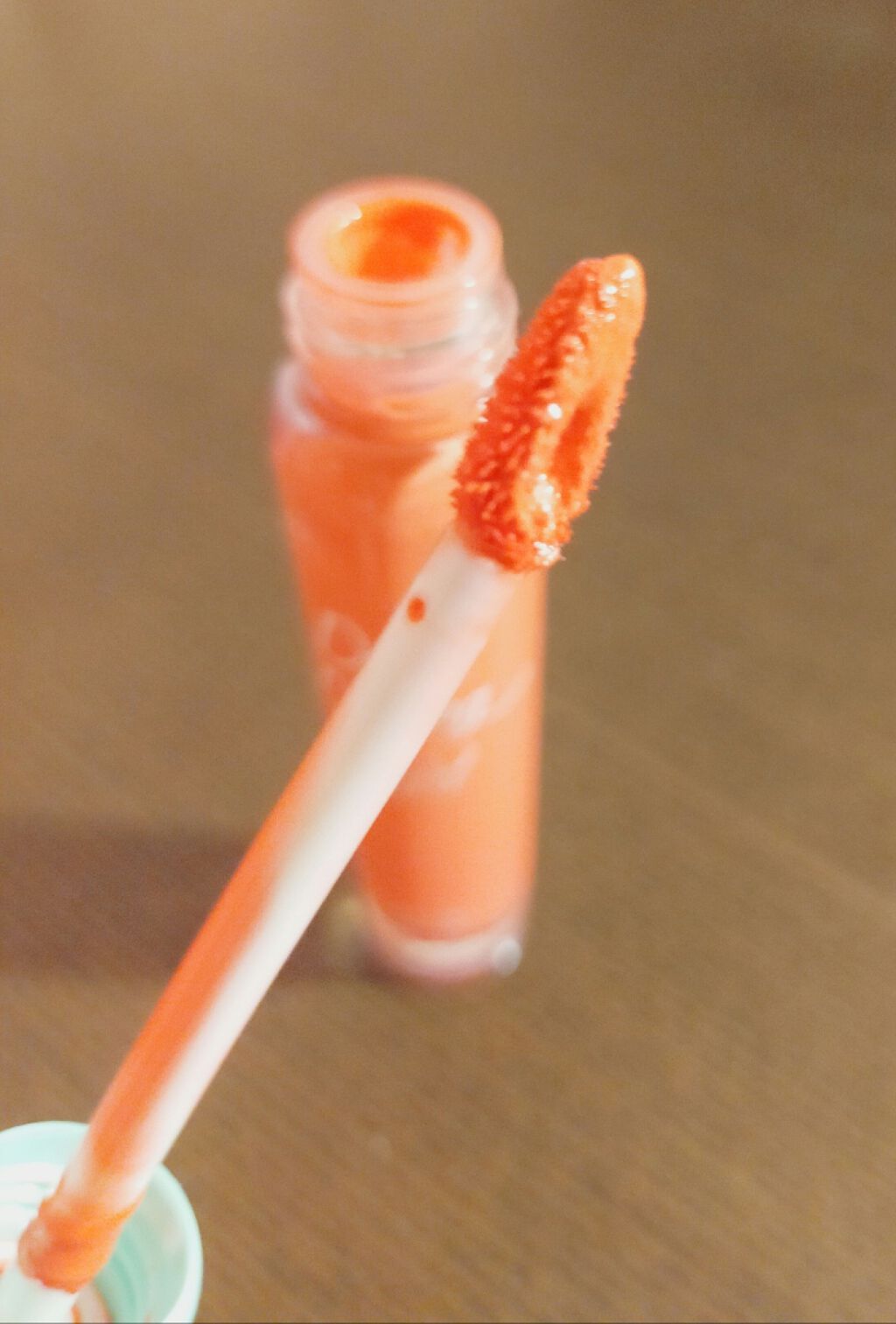 ディアダーリン ウォータージェルティント （アイスティント）/ETUDE/口紅を使ったクチコミ（3枚目）