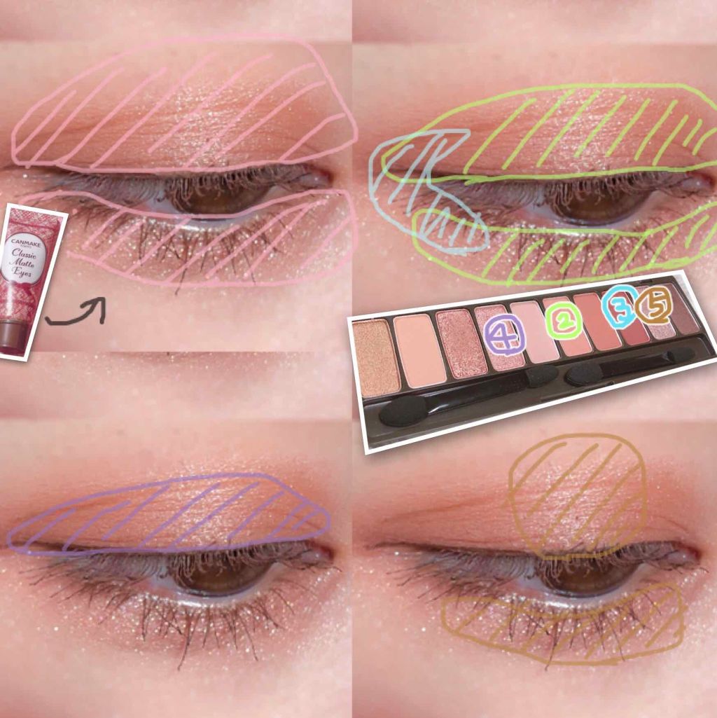 クラシックマットアイズ/キャンメイク/ジェル・クリームアイシャドウを使ったクチコミ（3枚目）