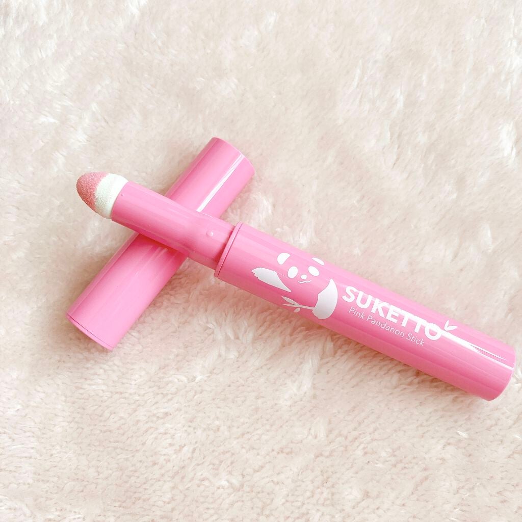 ピンクパンダノンスティック/SUKETTO/単色アイシャドウを使ったクチコミ(3枚目)