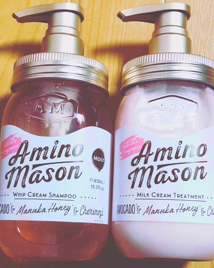 モイスト シャンプー&トリートメント サクラ限定キット2019/アミノメイソン/シャンプー・コンディショナーを使ったクチコミ(1枚目)