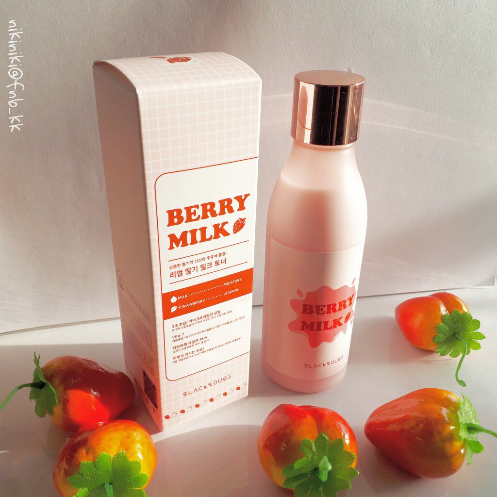 ベリーミルクトナー/BLACK ROUGE/化粧水を使ったクチコミ（1枚目）
