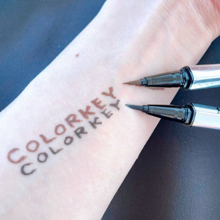 フローティングカラーリキッドアイライナー/COLORKEY/リキッドアイライナーを使ったクチコミ(4枚目)