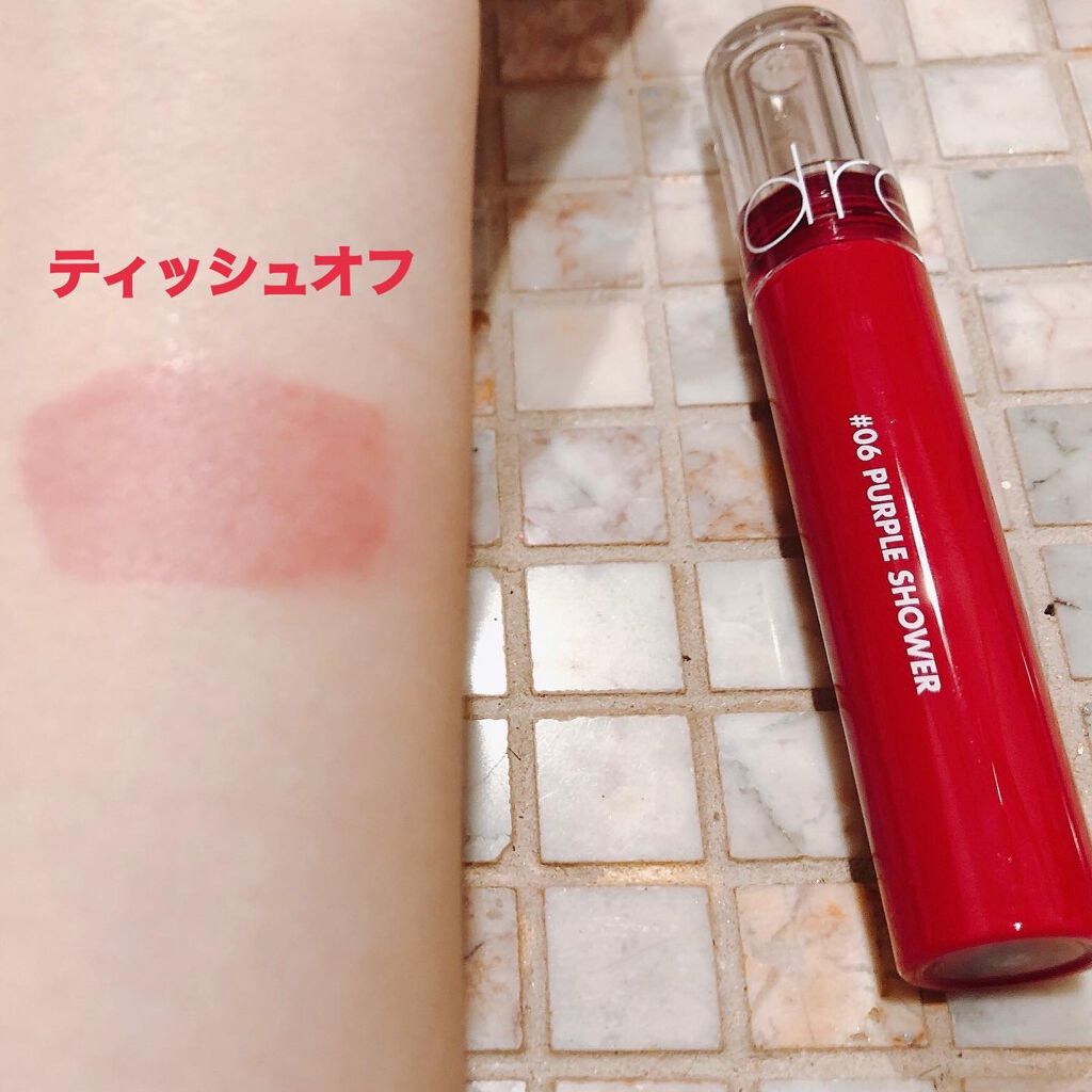 グラスティングウォーターティント/rom&nd/リップティントを使ったクチコミ（3枚目）