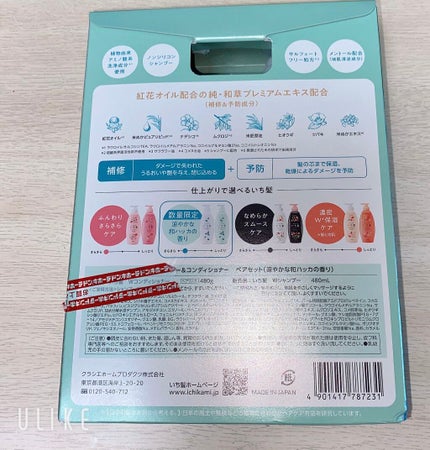 いち髪 シャンプー&コンディショナー(涼やかな和ハッカの香り)/いち髪/市販シャンプーを使ったクチコミ(2枚目)