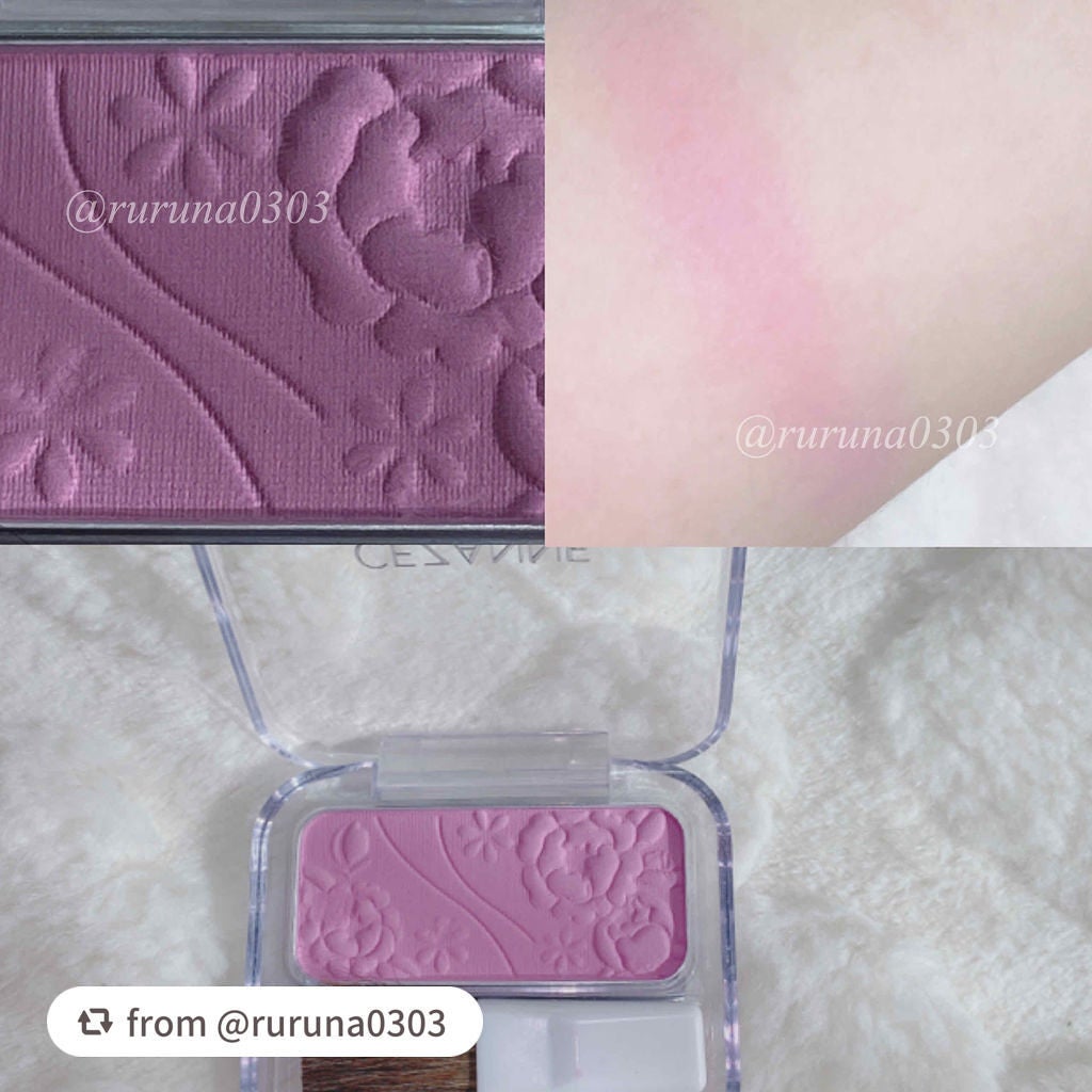 ナチュラル チークN/CEZANNE/パウダーチークを使ったクチコミ(2枚目)