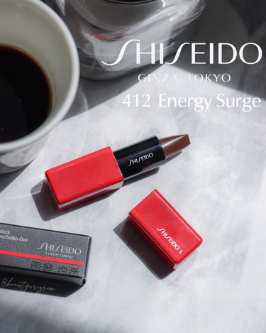 テクノサテン ジェル リップスティック 412	Energy Surge/SHISEIDOザ・メーキャップ/口紅を使ったクチコミ（1枚目）