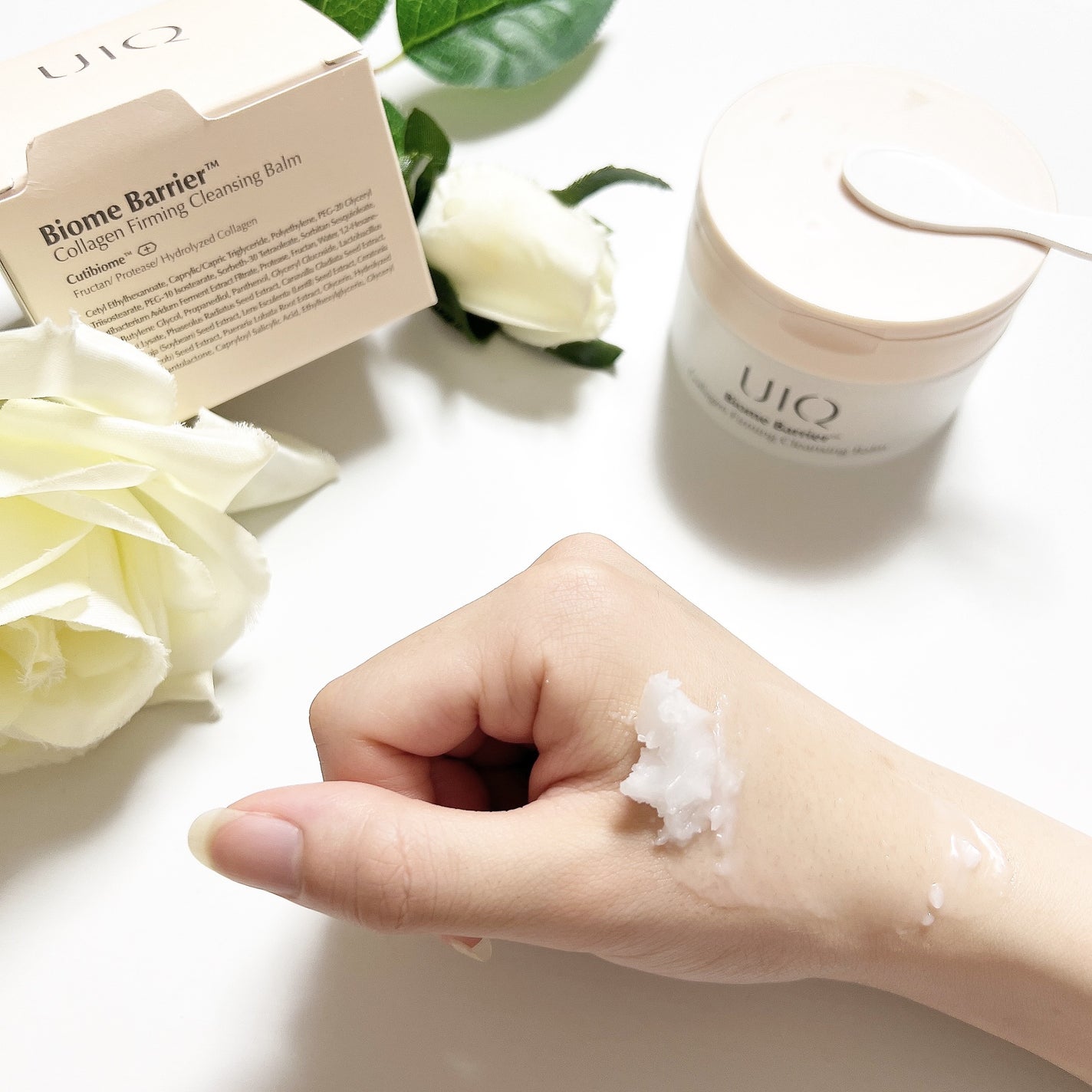 バイオームバリアコラーゲンファーミングクレンジングバーム/UIQ/クレンジングバームを使ったクチコミ(3枚目)