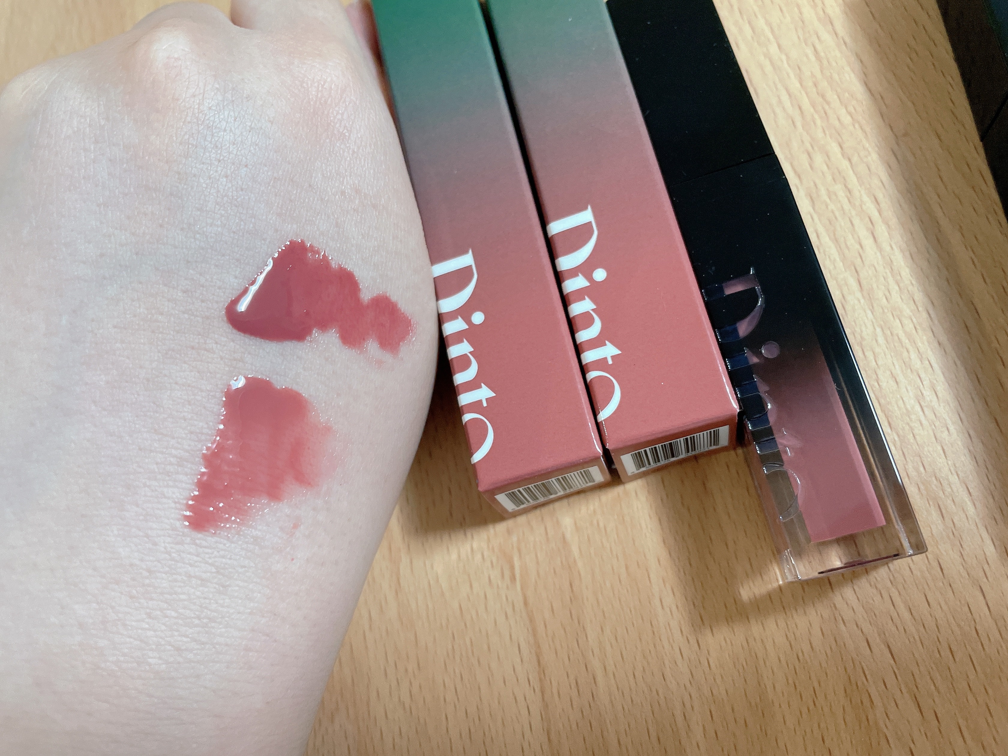 ディープキスド プランピング リップエナメル/Dinto/リップグロスを使ったクチコミ（2枚目）