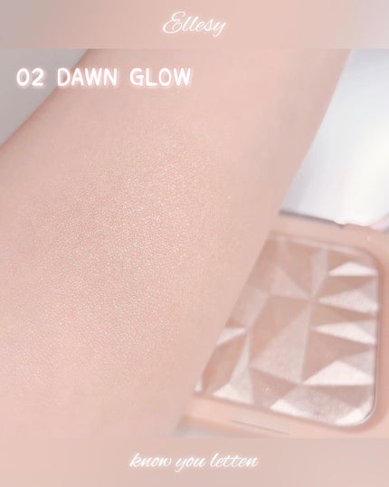 know you letten ダイヤモンド ハイライトパウダー/ELLESY/パウダーハイライトを使ったクチコミ(2枚目)