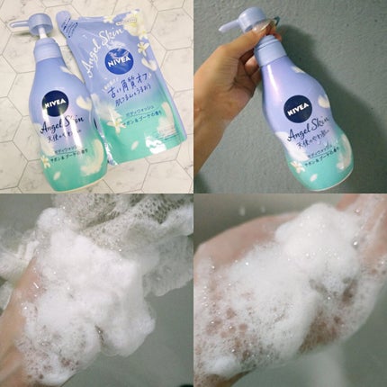 エンジェルスキン ボディウォッシュ サボン&ブーケの香り/ニベア/ボディソープを使ったクチコミ(2枚目)