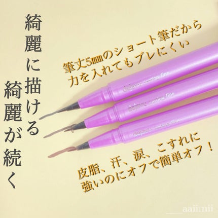 「密着アイライナー」ショート筆リキッド/デジャヴュ/リキッドアイライナーを使ったクチコミ(4枚目)