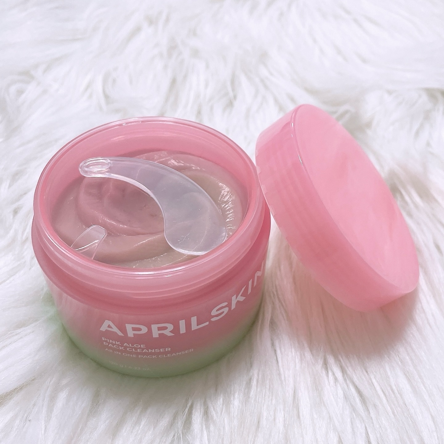 ピンクアロエメレンゲクレンザー/APRILSKIN/その他洗顔料を使ったクチコミ（2枚目）