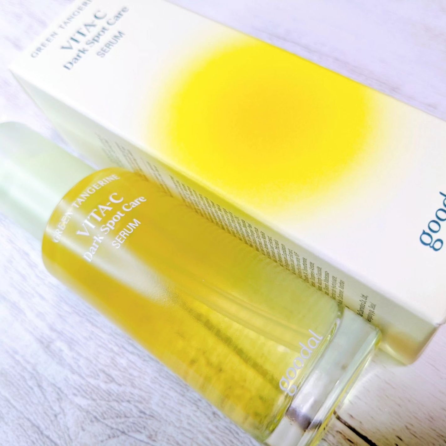 グリーンタンジェリン ビタC ダークスポットケアセラム/goodal/美容液を使ったクチコミ(1枚目)
