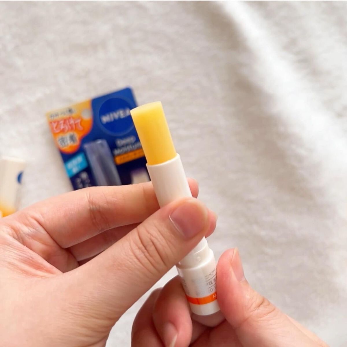 ニベア ディープモイスチャーリップ メルティタイプ/ニベア/リップクリームを使ったクチコミ(5枚目)