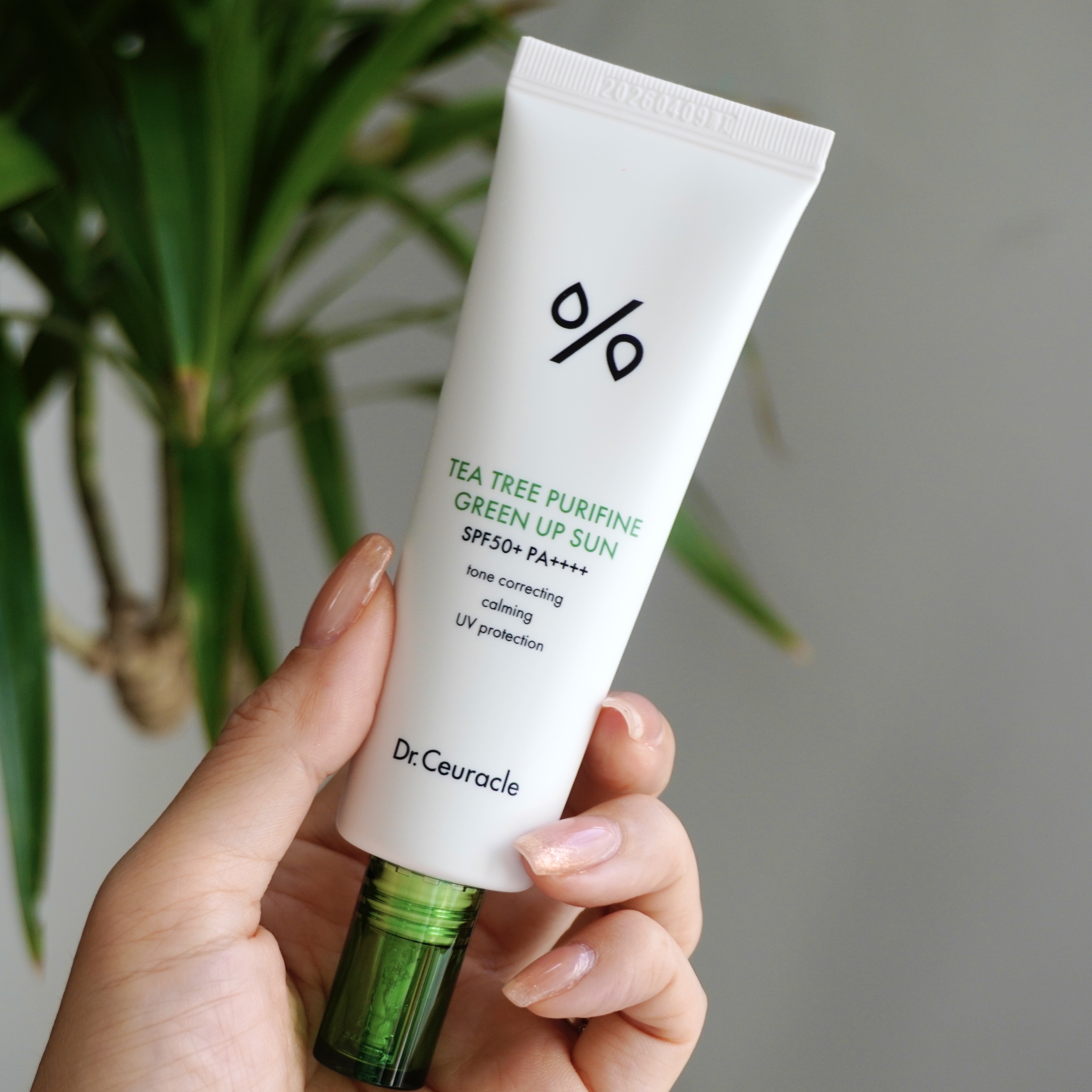 ティーツリーピュリファイングリーンアップサン/Dr.Ceuracle/日焼け止めミルクを使ったクチコミ（2枚目）