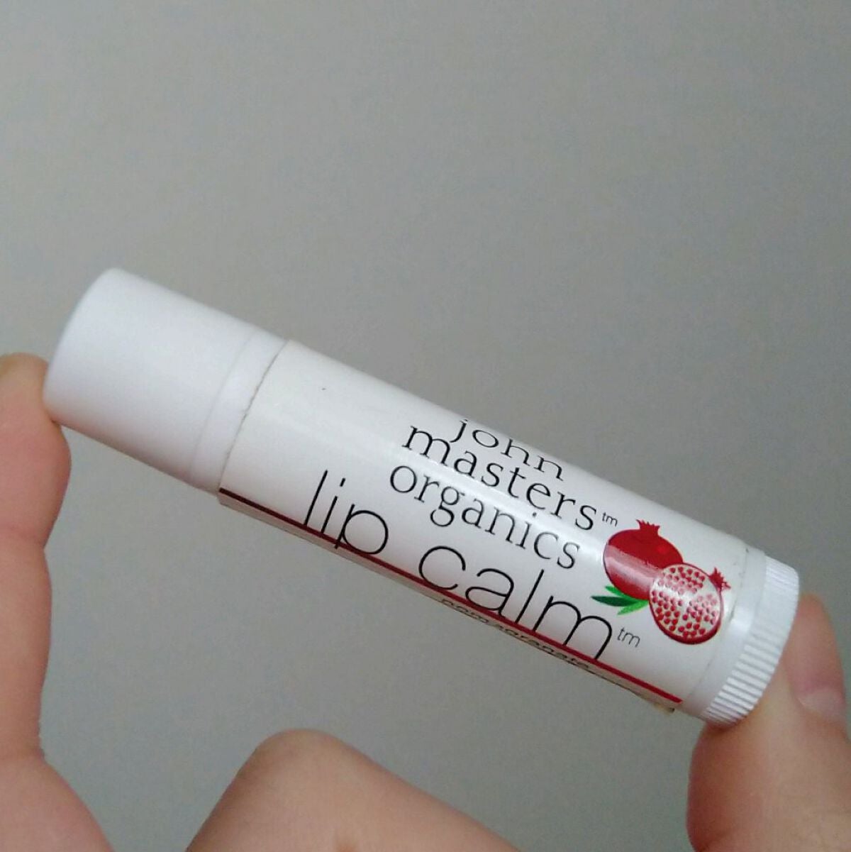 リップカーム ポメグラネート/john masters organics/リップケアを使ったクチコミ(1枚目)