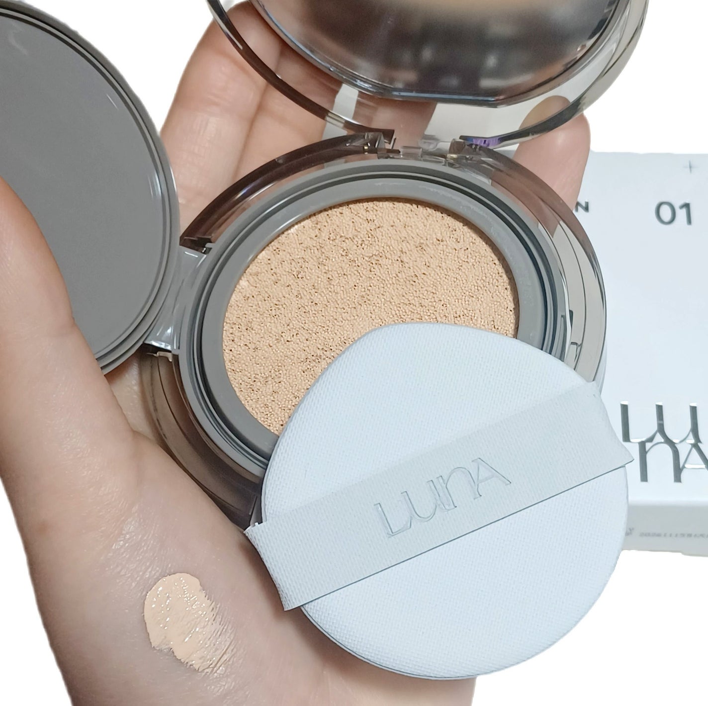 ブラーカバークッション/LUNA/クッションファンデーションを使ったクチコミ(4枚目)