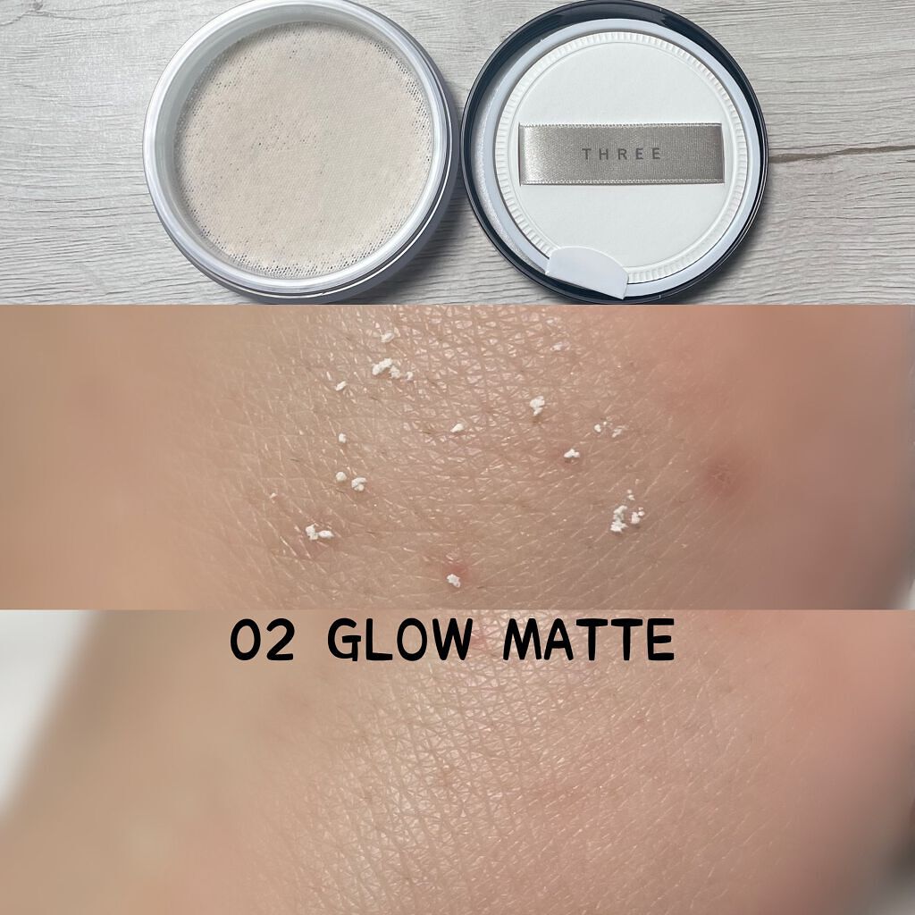 アドバンスドエシリアルスムースオペレーター ルースパウダー 02 グローマット/THREE/ルースパウダーを使ったクチコミ（3枚目）