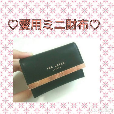 最近GETした、TED BAKERのカードケースです！私はミニ財布として使っています！

TED BAKERはイギリスで大胆かつ、ユニークなデザインが人気のブランドです♡ お洋服は派手目なのですが、お財