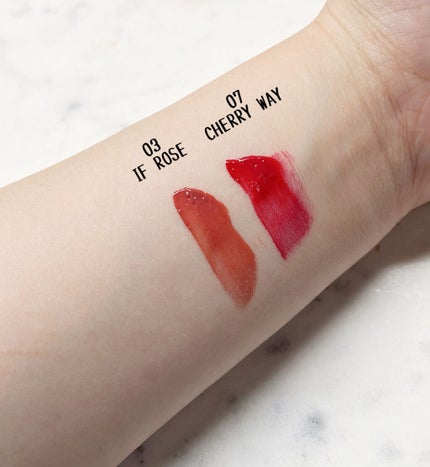 デュイフルウォーターティント/rom&nd/リップティントを使ったクチコミ(2枚目)