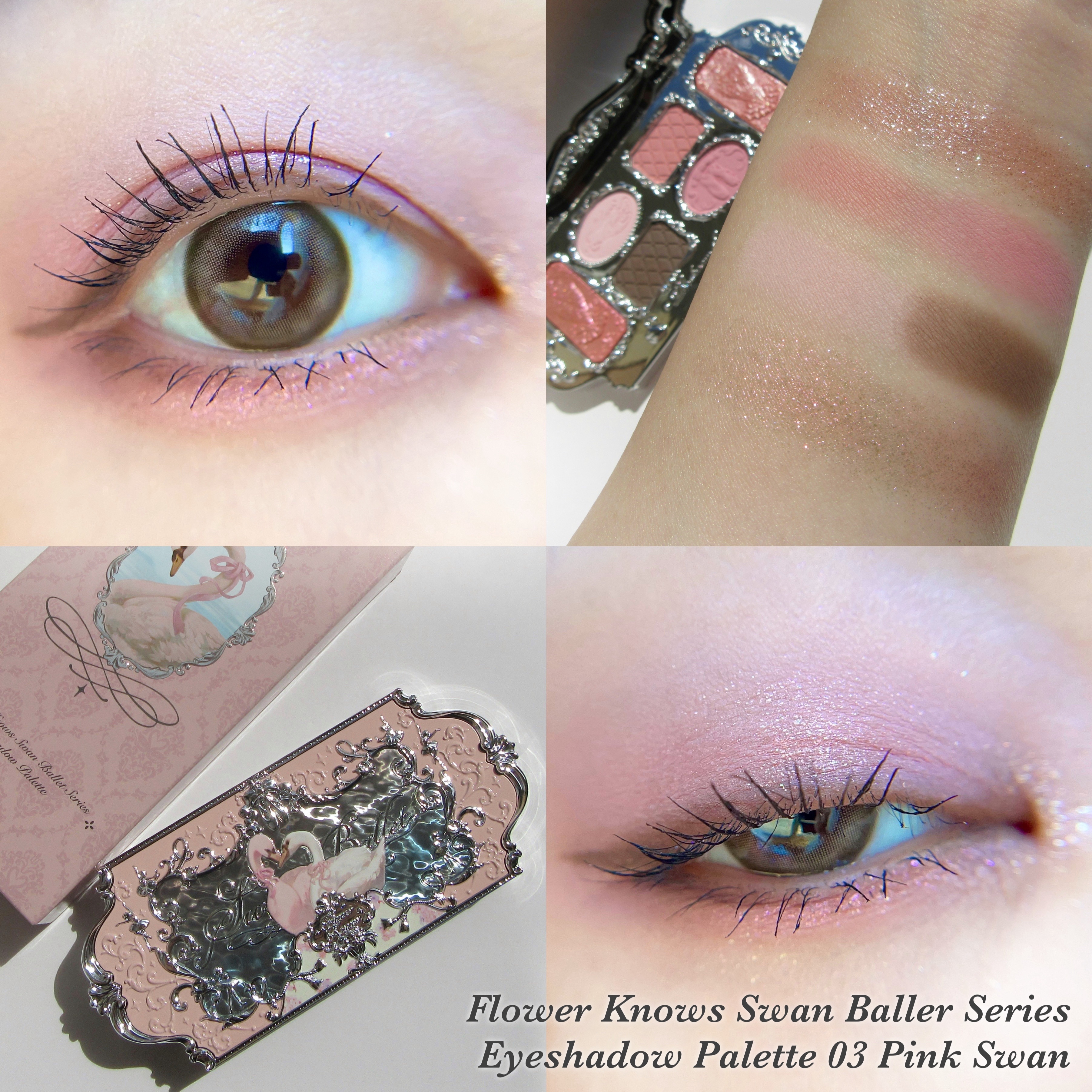 フラワーノーズスワンバレエシリーズ アイシャドウパレット/FlowerKnows/アイシャドウパレットを使ったクチコミ（1枚目）