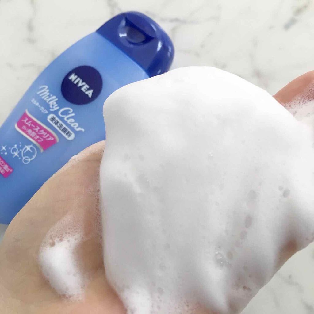 ニベア ミルキークリア洗顔料 スムースクリア/ニベア/洗顔フォームを使ったクチコミ(3枚目)