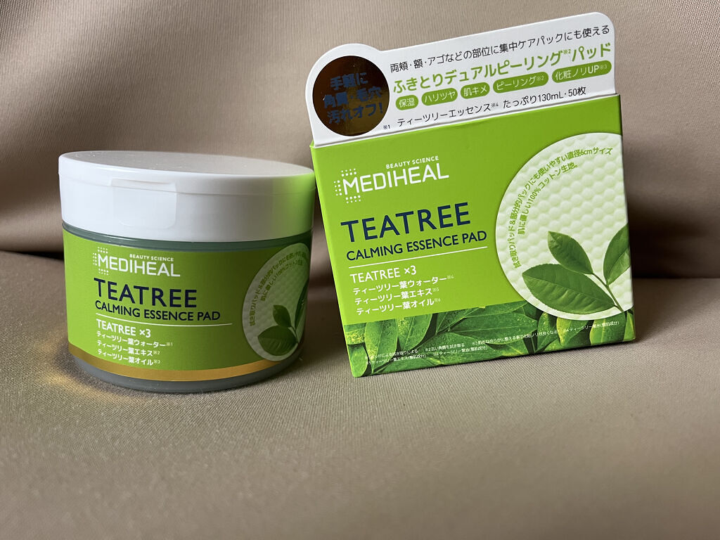 ティーツリーカーミングエッセンスパッド/MEDIHEAL/トナーパッドを使ったクチコミ（1枚目）