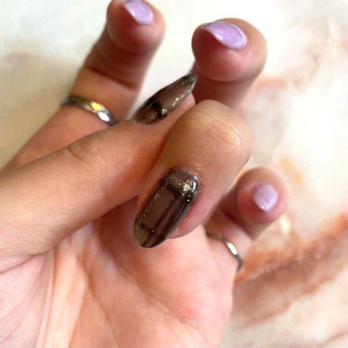 ジェルネイル（ライト対応）/セリア/ジェルネイルを使ったクチコミ（2枚目）