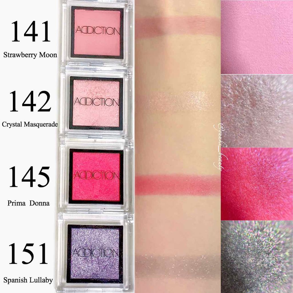 アディクション ザ アイシャドウ 141 Strawberry Moon (M)★限定色/ADDICTION/単色アイシャドウを使ったクチコミ（2枚目）