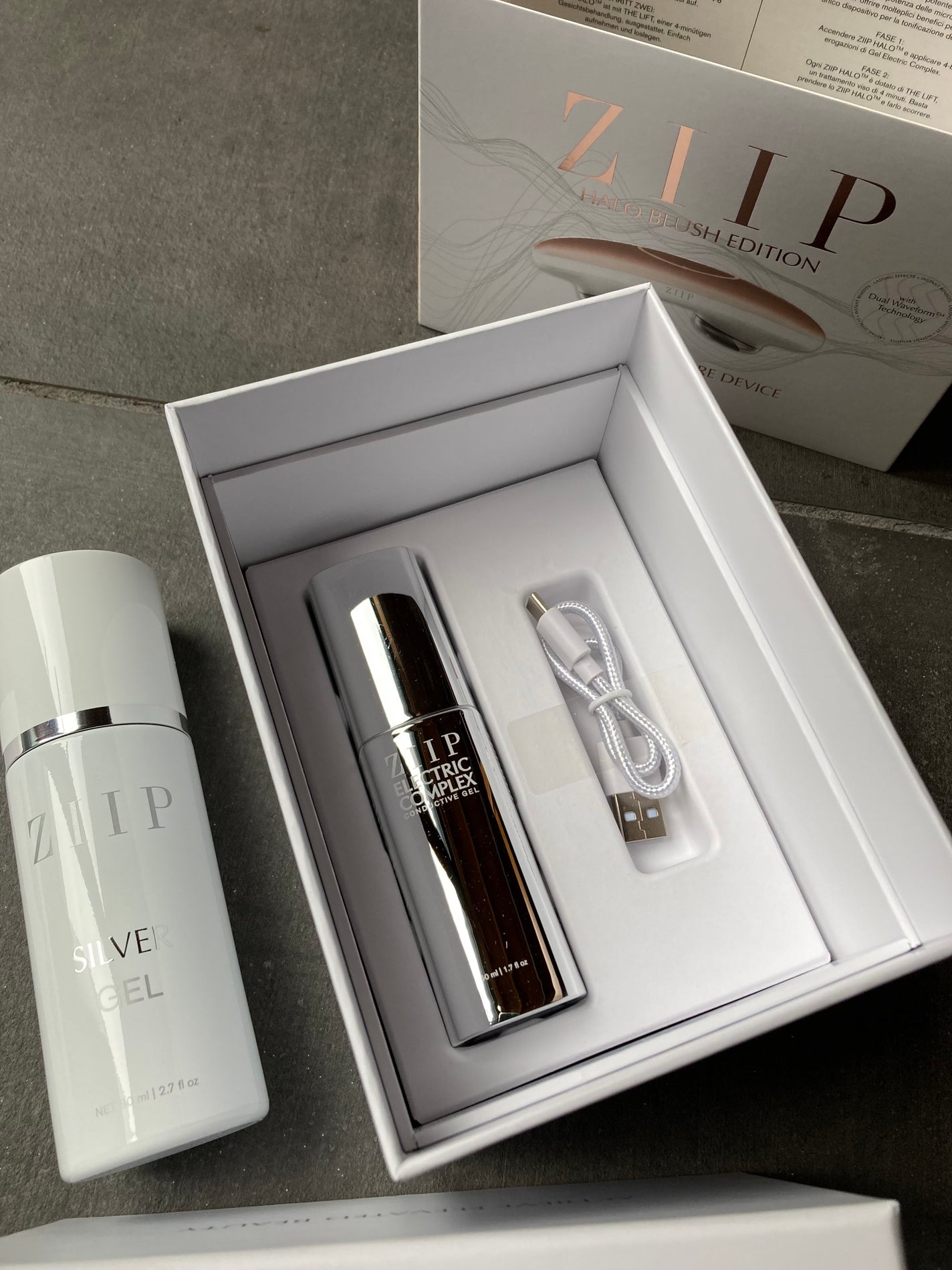 ZIIP HALO 美顔器 新品ジェル付き 2024年冬新作美顔器・マッサージ】ZIIPジップ HALO フェイシャル