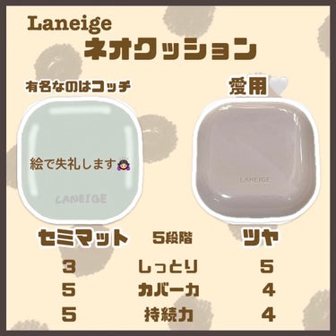 ネオクッション グロウ/LANEIGE/クッションファンデーションを使ったクチコミ（2枚目）