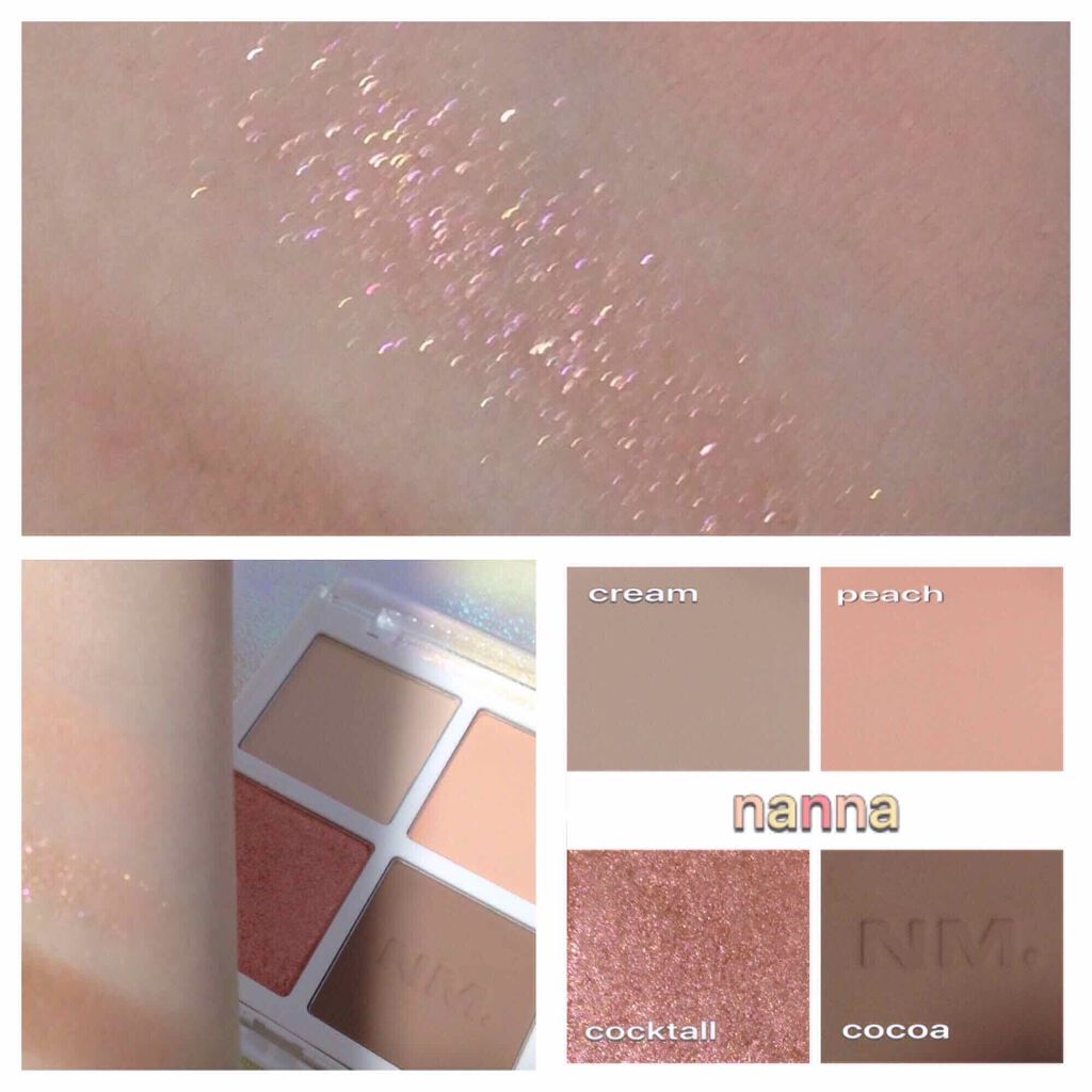  カラーカルテット アイパレット Nanna/NAMING./アイシャドウパレットを使ったクチコミ（2枚目）