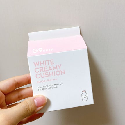 WHITE CREAMY CUSHION(ウユファンデ)/G9SKIN/化粧下地を使ったクチコミ(1枚目)