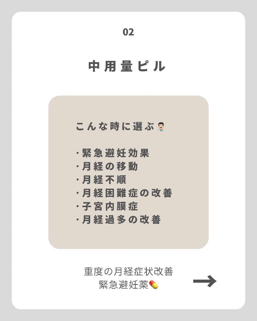 mika❁⃘*.゚ on LIPS 「ピルの種類\こんなふうに選ぶよ👨🏻⚕️/いかがでしたか?..」(4枚目)