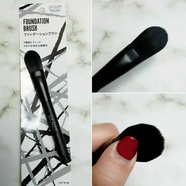 UR GLAM　FOUNDATION BRUSH（ファンデーションブラシ）/U R GLAM/メイクブラシを使ったクチコミ（5枚目）