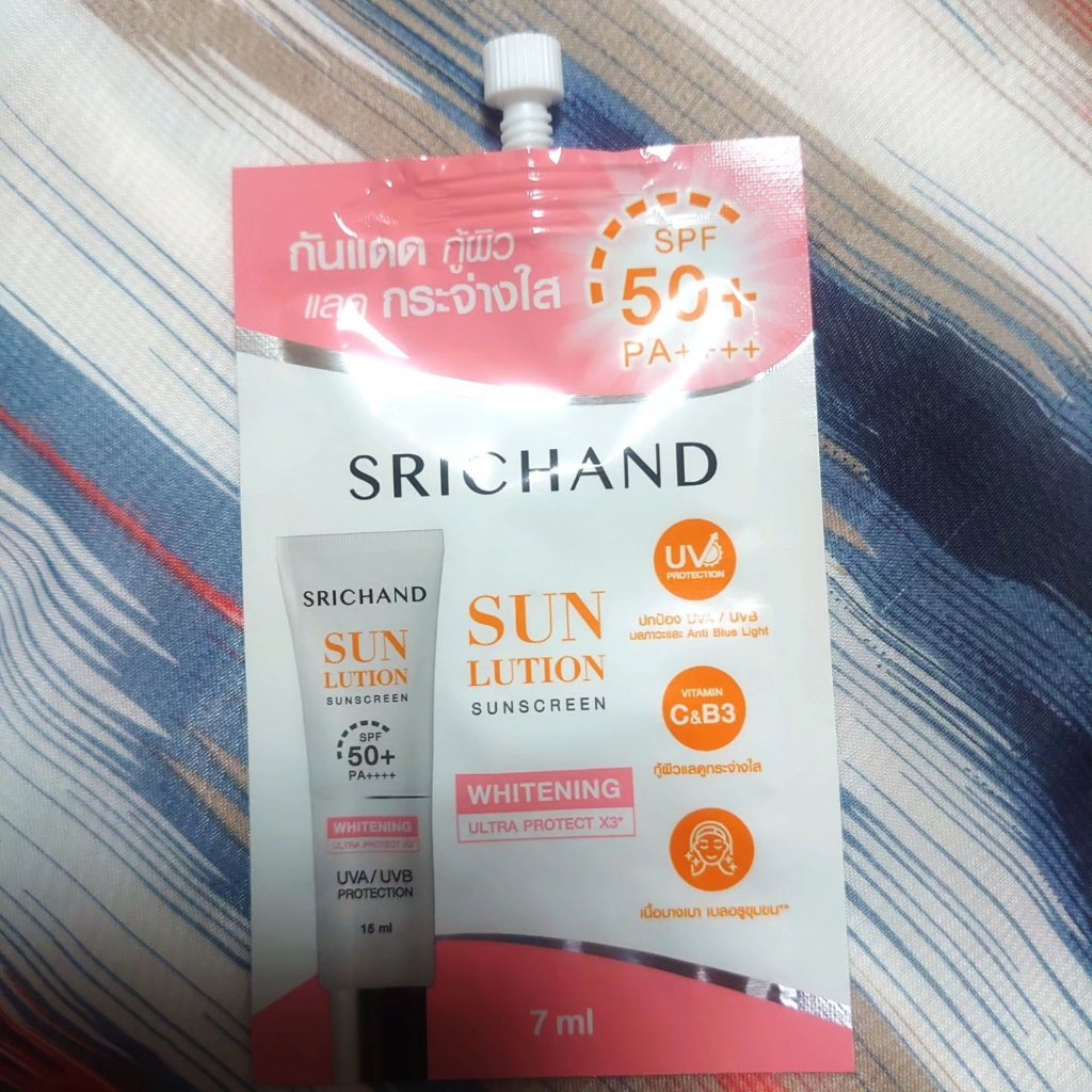  サンリューション スキンホワイトニング サンスクリーン SPF50+ PA++++/SRICHAND/その他スキンケアを使ったクチコミ（1枚目）