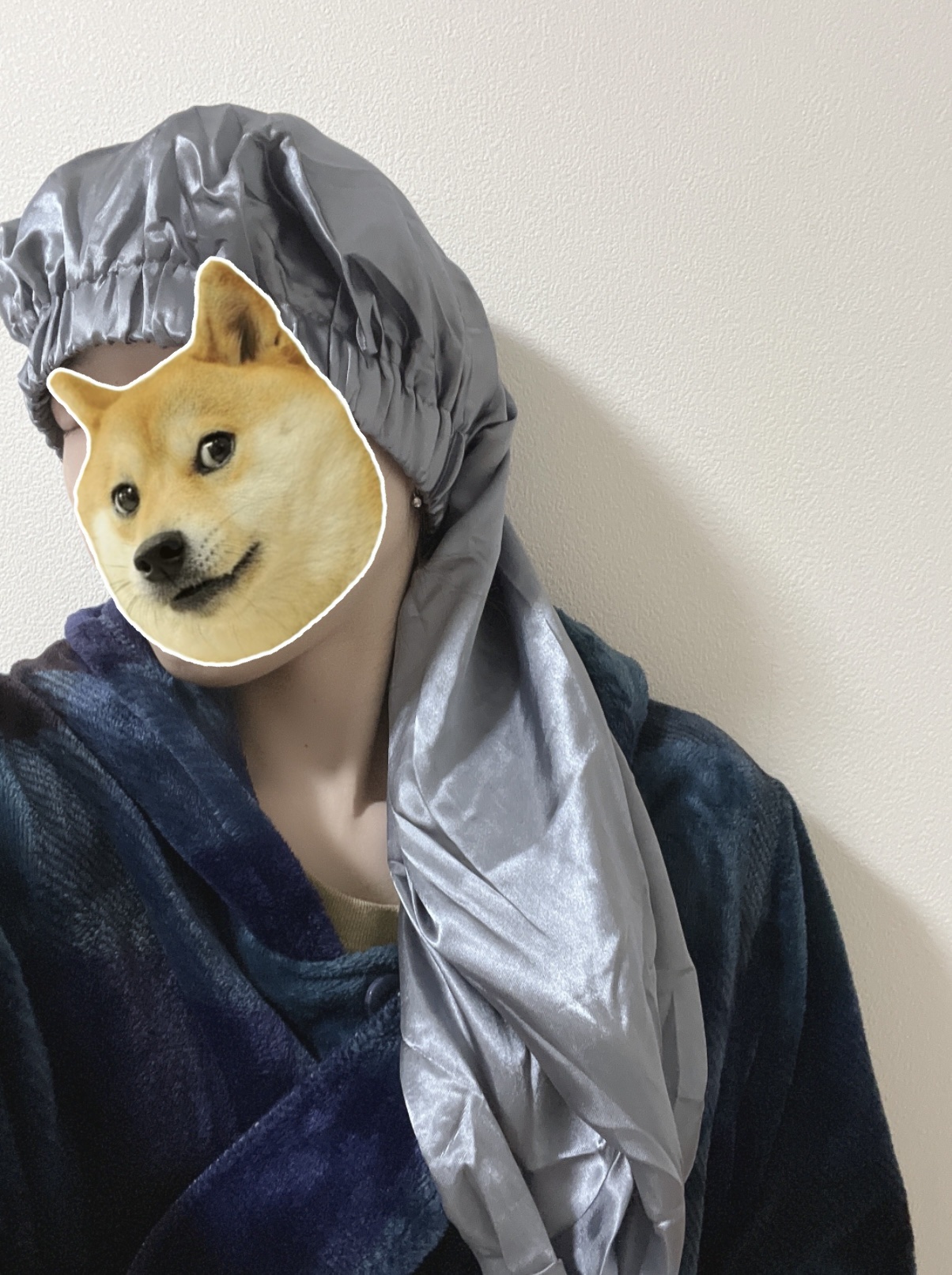 ナイトキャップ　ロングタイプ/DAISO/ヘアケアグッズを使ったクチコミ（1枚目）