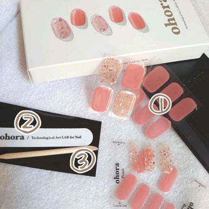 セミキュアジェルネイル(ハンド)/ohora/ネイルシールを使ったクチコミ(4枚目)