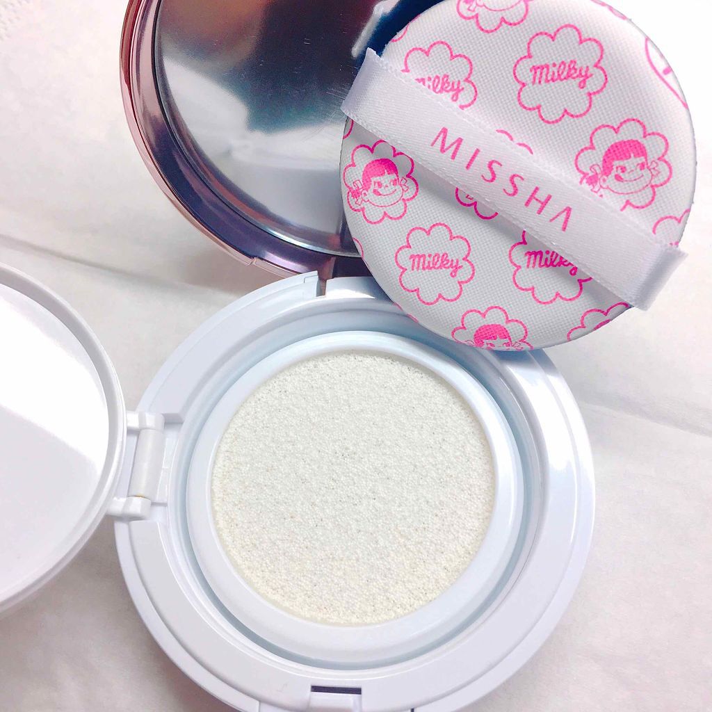 M クッションベース(ミルキー)/MISSHA/化粧下地を使ったクチコミ(2枚目)