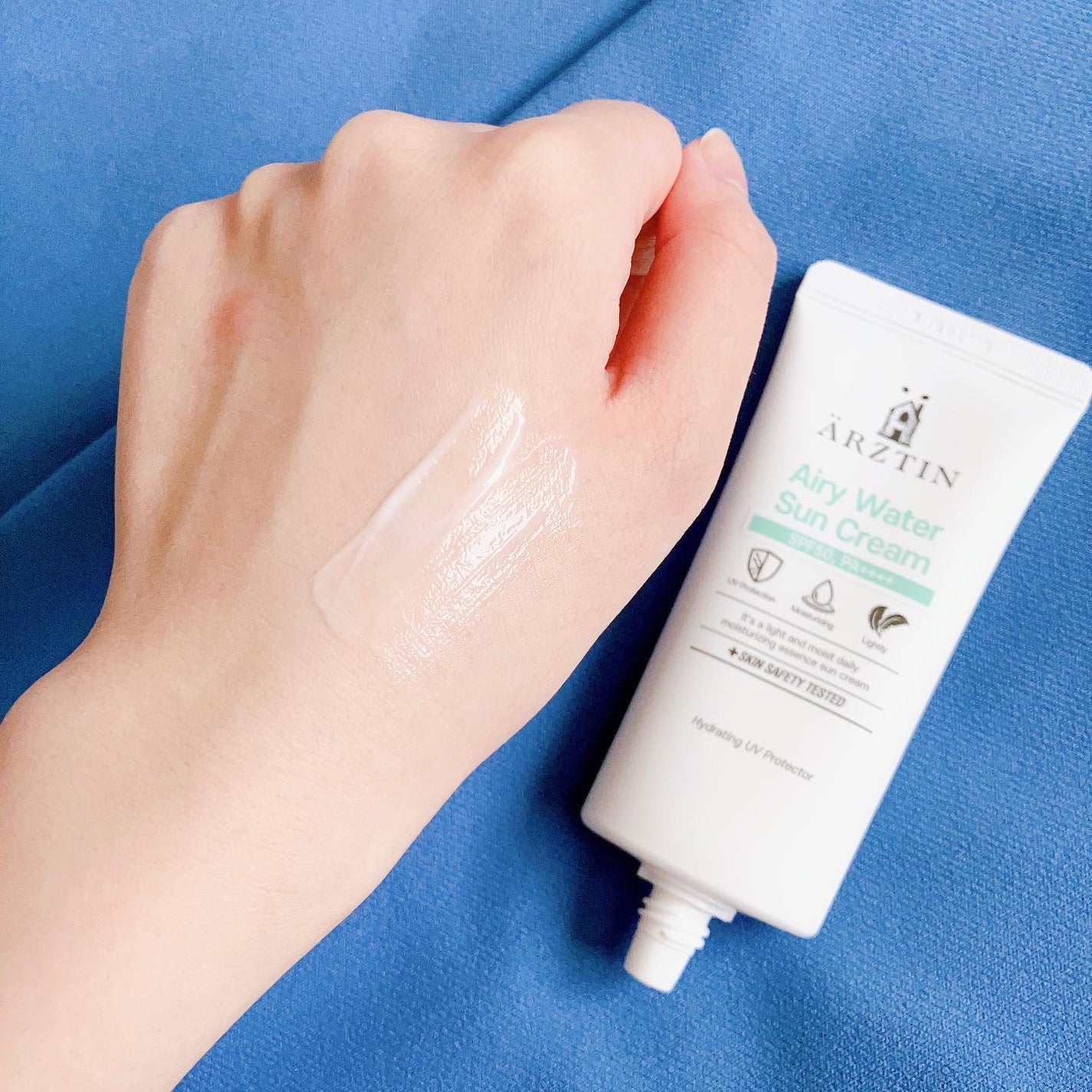 エアリーウォーターサンクリーム/エルツティン/日焼け止めクリームを使ったクチコミ(4枚目)